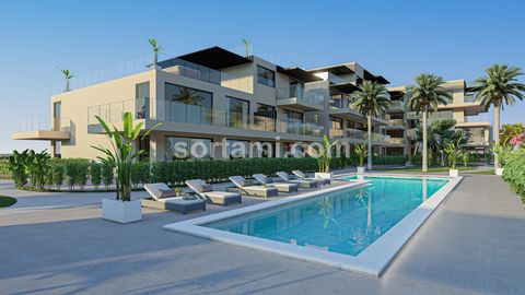 Excellent apartment with a modern construction in the centre of Vilamoura! The apartment has a living room, kitchenette, two bedrooms, which of one en-suite, one shared bathroom and a balcony. The private condominium has a swimming pool and large gre...