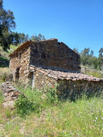 Huis in puin met een inplantingsoppervlakte van 63m2 en een vloeroppervlak van 93m2, met een perceel van 1 ha (hectare), in het dorp Vale do Cobrão, Vila Velha de Rodão. Land met olijfbomen, fruitbomen en de mogelijkheid om meer te planten, water uit...