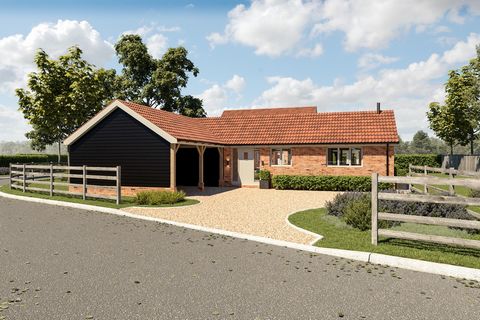 Imagine heading through a pretty Suffolk village, winding your way down a country lane to return to your beautiful home, surrounded by 20 acres of woodland. This exclusive development of just six bespoke, individually designed properties enjoys a tru...