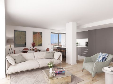 Studio apartment with 51.80m2 1 parking space. New urban project, in a 'new' residential area under development in the surroundings of Carvalhido and Ramalde, benefiting from easy and quick access to the center and outside the city of Porto, Schools,...