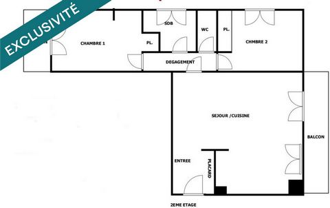 Nanterre-Ville - 3 pièces avec balcons et parking