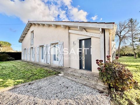Maison de type landaise : 4 chambres, 2 salles de bains, terrasse, grand jardin et une dépendance.