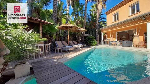 Villa 4 pièces Nichée dans un quartier paisible et privilégié, à 1,5 km du centre-ville de Sainte-Maxime, d'une surface de 180 m² cette villa se compose au rez-de-chaussée : d'une entrée, une suite parentale avec sa salle de bains et WC, une cuisine ...