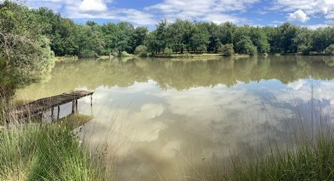 Magnifique maison périgourdine avec sa grande parcelle de bois et étang