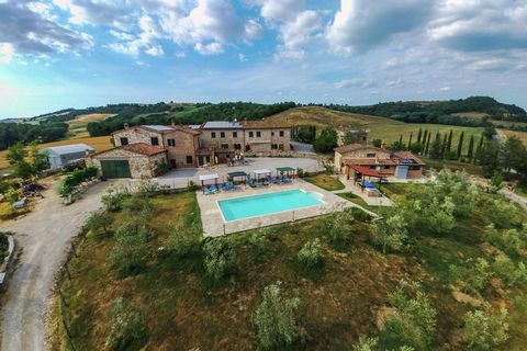 Located in Asciano, this luxurious farmhouse features 1 bedroom for 3 people. Ideal for a small group or a couple, guests can take a refreshing dip in the swimming pool and access free WiFi here. You can visit the town center, 3.5 km away, where you ...