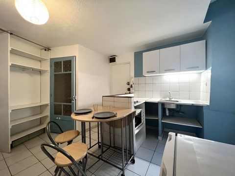 In the historic center of Digne les Bains, Rue Capitoul, near the cathedral, studio of 16m2 to refresh. It is located on the 1st floor of a small old building and includes an entrance to the living area with kitchenette and a shower room with toilet....