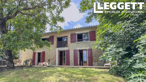 A23674JG31 - Discover your idyllic family holiday home in Saint Felix en Lauragais, France. A 230m² converted farmhouse with 5 bedrooms, ensuit bathrooms, and a massive great room with a fireplace. The open layout includes a large oversized dining an...