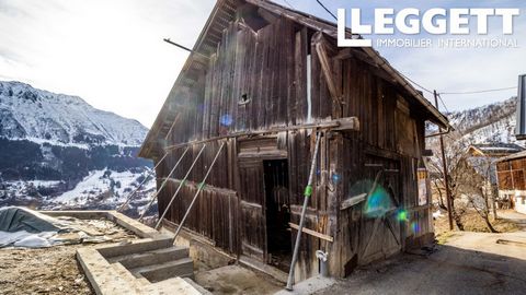 A27201LDS73 - Building your ideal mountain chalet is possible with this detached barn above Les Avanchers, in the highest hamlet of this valley. Sold with an approved planning application, the barn has the possibility to be converted into a property ...