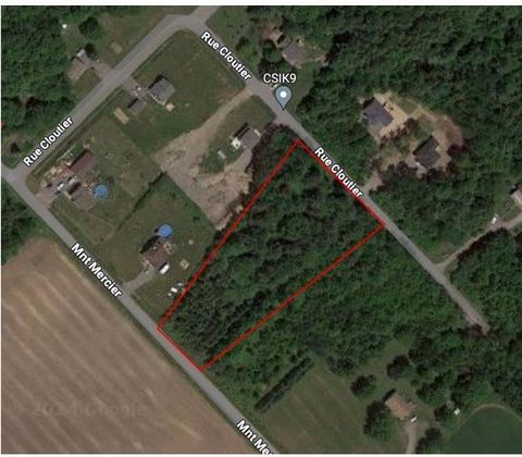 Large wooded lot of 70,946 square feet ready to receive your construction project. Make your dream of country living come true. INCLUSIONS -- EXCLUSIONS --