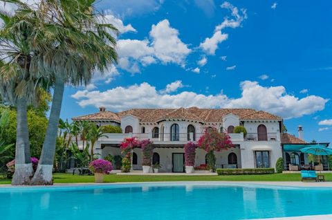 This stunning front-line beach villa exudes timeless elegance with its beautiful Mediterranean-style architecture, spanning two floors and a basement/garage. Recently refurbished to the highest standards, the interior boasts exquisite craftsmanship a...