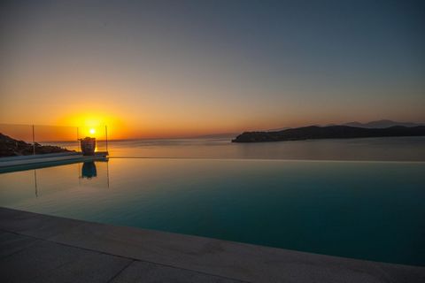 Located in Agios Nikolaos. This exclusive luxury villa is located just outside of a beautiful fishing village named Plaka. The picturesque village of Plaka is well known for its wonderful range of fish taverns and also for the famous historical islan...