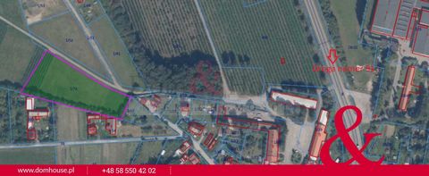 Excellent location in close proximity to Tczew. A good offer for the developer. The plot of land with an area of 0.5992 hectares impresses with its potential. It is located just 250 meters from the national road No. 91. Its purpose is a residential a...