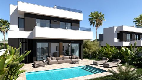 3 Schlafzimmer Freistehende Villa mit privatem Pool zu verkaufen in Ciudad Quesada (Alicante).~~ Freistehende Villen mit drei Schlafzimmern und 2/3 Bädern, verfügbar auf einer oder zwei Etagen. Jede Villa verfügt über einen privaten Pool, eine Sonnen...