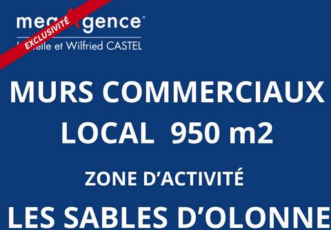 Isabelle et Wilfried CASTEL -MEGAGENCE- Vous proposent ce bâtiment industriel de plus de 900 m2, sur un terrain bitumé de 2350 m2, dans une zone très recherchée du pays des Olonnes. Plus de renseignements sur demande. Les informations sur les risques...