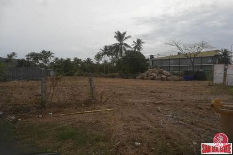 An eight Rai land with fully operational laundry factory for sale only two minutes from Mai Khao Beach. This land parcel could be developed for Condominium or other projects and can be divided into two parcels of 4 Rai each. The land size is 8-3-17.6...