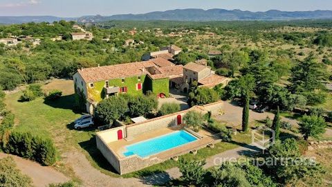 Authentic Ardèche hamlet from the 18th century renovated – main farmhouse and 6 gîtes – Joyeuse, South Ardèche Characteristics: 27 rooms 570 m² of living space 400 m² of cellars, workshop, garage and old barn Land of 6000 m² 6 fully renovated and equ...