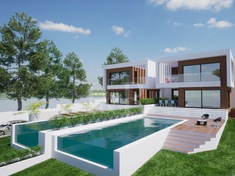 Luxury 5-bedroom villa for sale in Troia, new, located in an exclusive and quiet area bathed by the Atlantic Ocean and the Sado Estuary, about 50km from Lisbon. With the specialty projects approved and the building permits to be paid, the 395m2 conte...