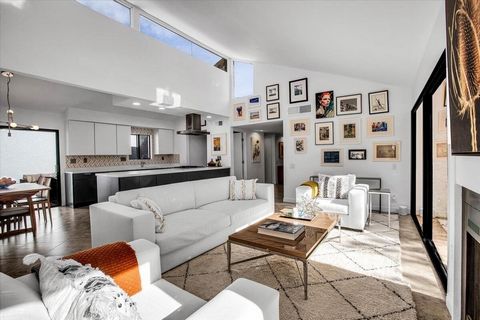 Welcome to 1602 S Cerritos C, nestled in the prestigious Saddlerock Gardens community, an intimate enclave of condos designed by celebrated mid-century modernist Hugh Kaptur. This beautifully updated and remodeled 1,672-square-foot residence offers a...