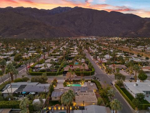 Discover a piece of Palm Springs architectural history with this exceptional Mid-Century home in the desirable Tahquitz River Estates of South Palm Springs. Built by renowned developer Paul Trousdale for his mother, this property is a rare gem blendi...