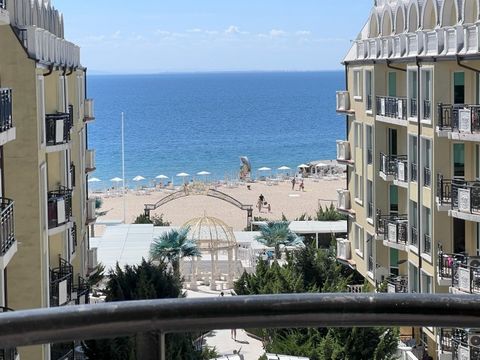 We offer you for sale stylishly furnished 1 bedroom apartment on the first sea line in Bulgaria. Complex 