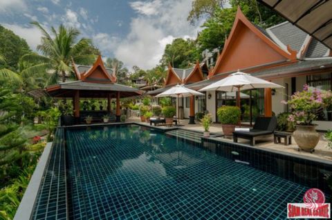 Luxury four bedroom sea view pool villa for sale in the hills of Surin. This villa is an intimate haven of suites welcoming those who desire luxury, serenity and unrivaled Thai graciousness. Set amidst lush, sloping gardens on this island paradise, e...