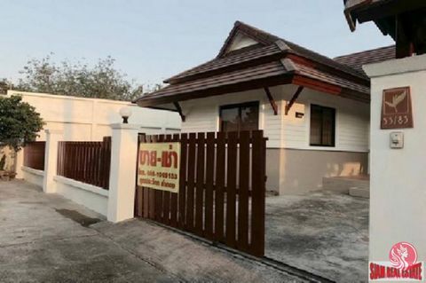 This house offer 2 bedrooms 2 bathrooms, total area 256sqm. The house is unfurnished which is easy to decorated as your own style. European kitchen, build in wardrob. Facillities Swimming pool security children play ground Transfer 50/50, Thai owners...