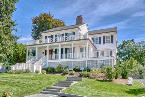 House with a history! Introducing this brand new custom crafted beauty set high on a lush green hilltop just steps from downtown Rye. An architectural stunner that blends modern luxury with historical charm. The result is breathtaking! A 0.57-acre 5 ...