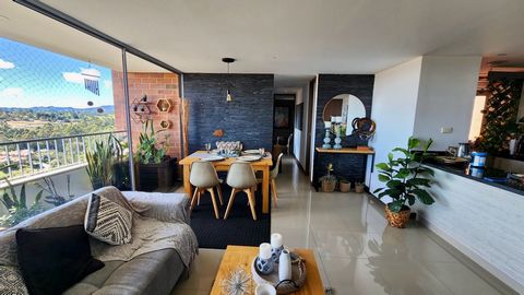 Apartment for sale located in one of the most privileged areas of Rionegro, close to important roads and services such as schools, universities, parks and nearby public transport. With a spacious built area of 75.0 square meters it offers enough spac...