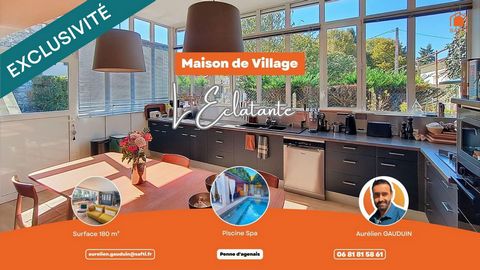 Maison de village rénovée avec goût 160 m² + garage 50 m² et 2 place de parkings