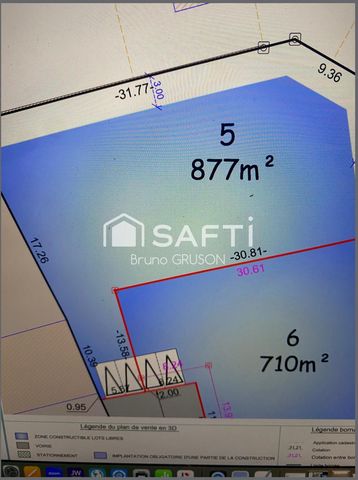 Différentes parcelles à construire