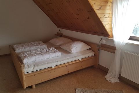 This 4-bedroom holiday home lies in Langfurth (Schöfweg) and makes a great stay for a large family with children or 9 persons. You will have the most satisfying outdoor experience on the private terrace when you relax with a glass of wine. Langfurth ...