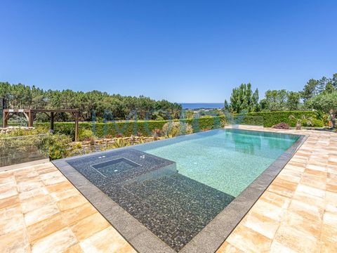 New villa with 4 suites, in lot with 3,300 m2 with garden, swimming pool with salt water and integrated jacuzzi, artificial lake with waterfall, paddle field with night lighting, annex to gym or games room, Turkish bath and playground, located in qui...