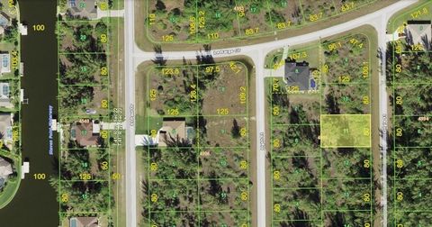 NEARLY QUARTER ACRE SINGLE FAMILY RESIDENTIAL LOT in SOUTH GULF COVE!! CITY WATER and SEWER!! Not in a area requiring Scrub Jay mitigation per the Charlotte County Property Appraiser website 6/23/22-please reconfirm during due diligence. South Gulf C...
