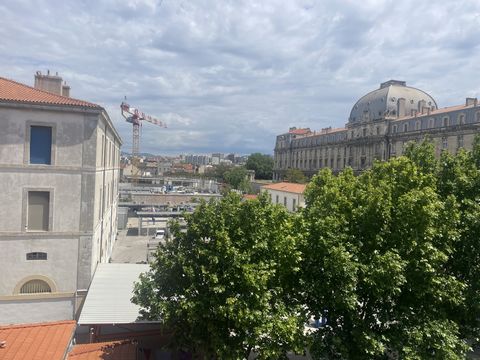 Abithéa Marseille offers a studio of 34.49 m2, without vis-à-vis on the 3rd and last floor without elevator, in the 3rd arrondissement The apartment consists of an entrance, a kitchen, a living room / living room, two storage spaces, a bathroom and a...