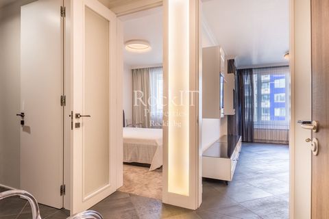'RockIT Properties' is pleased to present to you a 2-bedroom, luxuriously furnished apartment with a great location - ul. The property is located in a very beautiful area with a beautiful interior. Izgiev The building is a high-end new construction w...