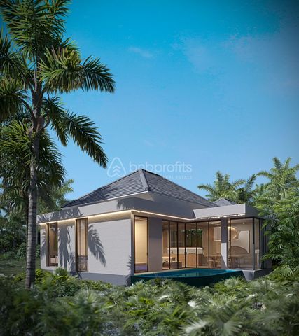 Embrace the serenity of Bali’s cultural heartland with this exquisite leasehold villa nestled in the enchanting area of Ubud. Designed with Japanese minimalism and offering mesmerizing views of lush rice fields and verdant jungle, this property prese...