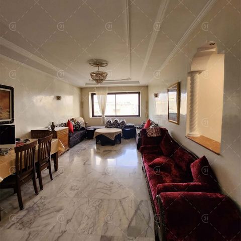 Century 21 Tangier offers its customers a beautiful apartment for sale located in a secure residence, the apartment is on the 5th floor with an area of 170m2, it consists of 3 spacious living rooms, 1 beautiful bedroom, a kitchen, and a bathroom with...