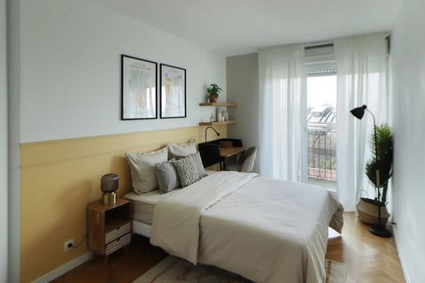 Co-living : chambre cosy de 13 m²