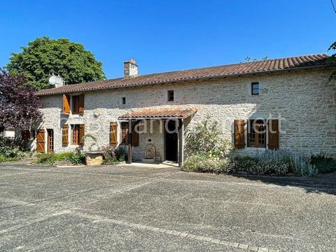 Situated in a village in-between the market town of Lezay and Chaunay, this super character property offers 230m2 of living space with the possibility of 260m2 and great potential for further conversion of the outbuildings. The detached house benefit...