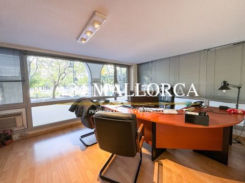 Exclusive office of 255m2 on a mezzanine floor in PASEO MALLORCA. The best area of Palma to have a professional office. It consists of a hall with a counter at the entrance. Several offices, rooms and archives. Two toilets. Parquet floors. Air condit...