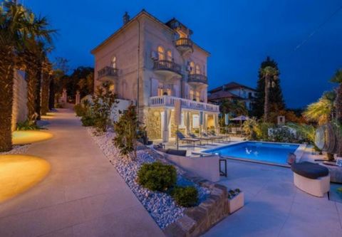 Gorgeous property with swimming pool for sale in Crikvenica, just 50 meters from the sea on the second row of buldings. Wonderful sea views are opening from the upper levels of the building! Total area is 520 sq.m. Land plot is 600 sq.m.  This is a b...