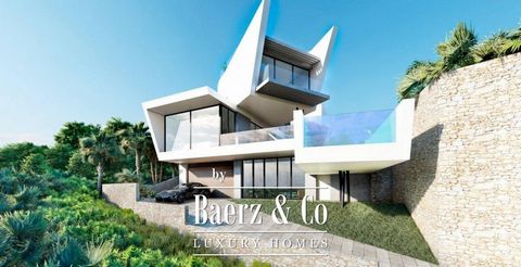 NEW BUILD LUXURY VILLA IN CAMPOAMOR New Build villa with the most exclusive design located in Campoamor only 250m from the beach. Villa build over 3 floors, has 4 bedrooms, 4 bathrooms, guest toilet, open plan kitchen with the lounge area, fitted war...