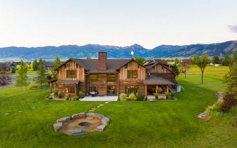 Welcome to 65 Prairie Glen, where the artistry of Montana living meets unparalleled bespoke craftsmanship. Step into a realm of timeless elegance, where the warm embrace of reclaimed wood and stone ushers you through a covered front porch into a sanc...