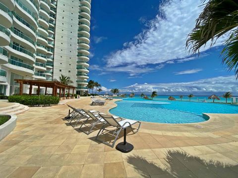 This exclusive apartment is located in the prestigious Bay View Grand , one of the most sought-after areas of the Hotel Zone in Cancun, ideal both as an investment and for living. With a privileged view of the Caribbean Sea and the lagoon, you will e...