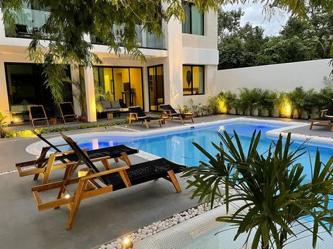 Incredible cabin in Tulum, is already for immediate delivery, it has amenities such as Pool, Parking, Green Areas, Lobby. They are delivered fully equipped and decorated, ready to live in or rent, without having to put 1 extra peso, It is in a privil...