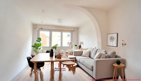 90000 BELFORT, 3-room apartment, 65 m² with garage Discover this functional and well-located apartment on the 1st floor without elevator comprising a beautiful living room, two bedrooms equipped with cupboards, a fitted kitchen, a bathroom and a sepa...