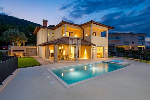 Location: Primorsko-goranska županija, Mošćenička Draga, Mošćenička Draga. Stunning villa with pool, jacuzzi, and sauna This luxurious and modernly designed villa is located in an ideal position with breathtaking sea views. The villa has a living are...