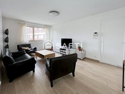 À vendre sur la commune de Loos, venez découvrir ce superbe appartement de 79m² situé au premier étage d'une résidence sécurisée de cinq étages, parfait pour une vie familiale confortable ou un investissement stratégique. Moderne et fonctionnel, ce b...