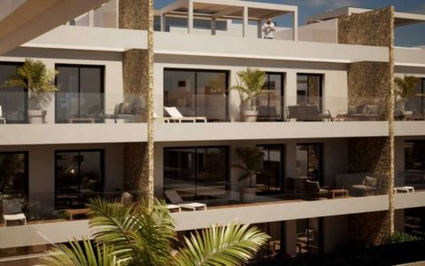 Appartements à vendre à Finestrat, Costa Blanca Le résidentiel est composé de 9 blocs de 9 appartements chacun. Il existe 3 types de maisons : 27 penthouses avec solarium privé, 27 maisons au premier étage avec terrasse et 27 rez-de-chaussée avec jar...