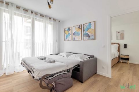 Checkmyguest oferuje Ci ten ekskluzywny apartament o powierzchni 63 m², idealny dla 6 osób, z balkonem i parkingiem w cenie. Nowoczesny, przestronny i klimatyzowany, oferuje wszystko, czego potrzebujesz do komfortowego pobytu. Położony w Champigny-su...